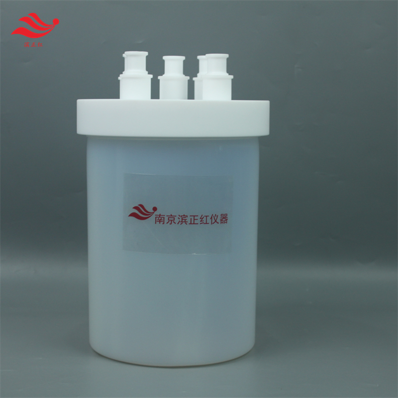 6L氟化反应实验PFA反应罐透明耐酸碱可定制多颈平底反应瓶