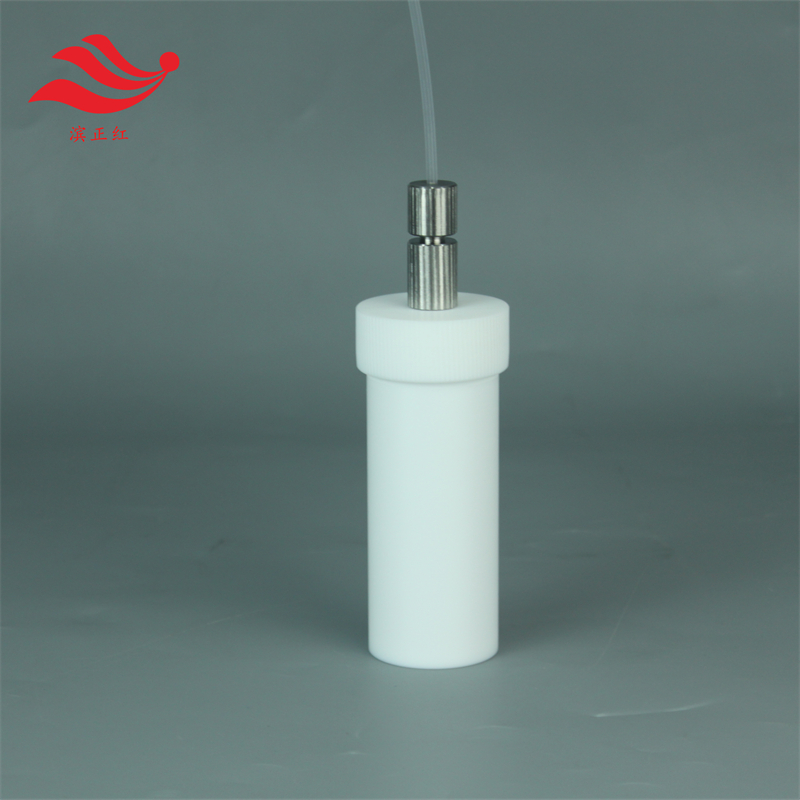 定制四氟罐子配不锈钢接头耐腐蚀可定制尺寸连1/8英寸管
