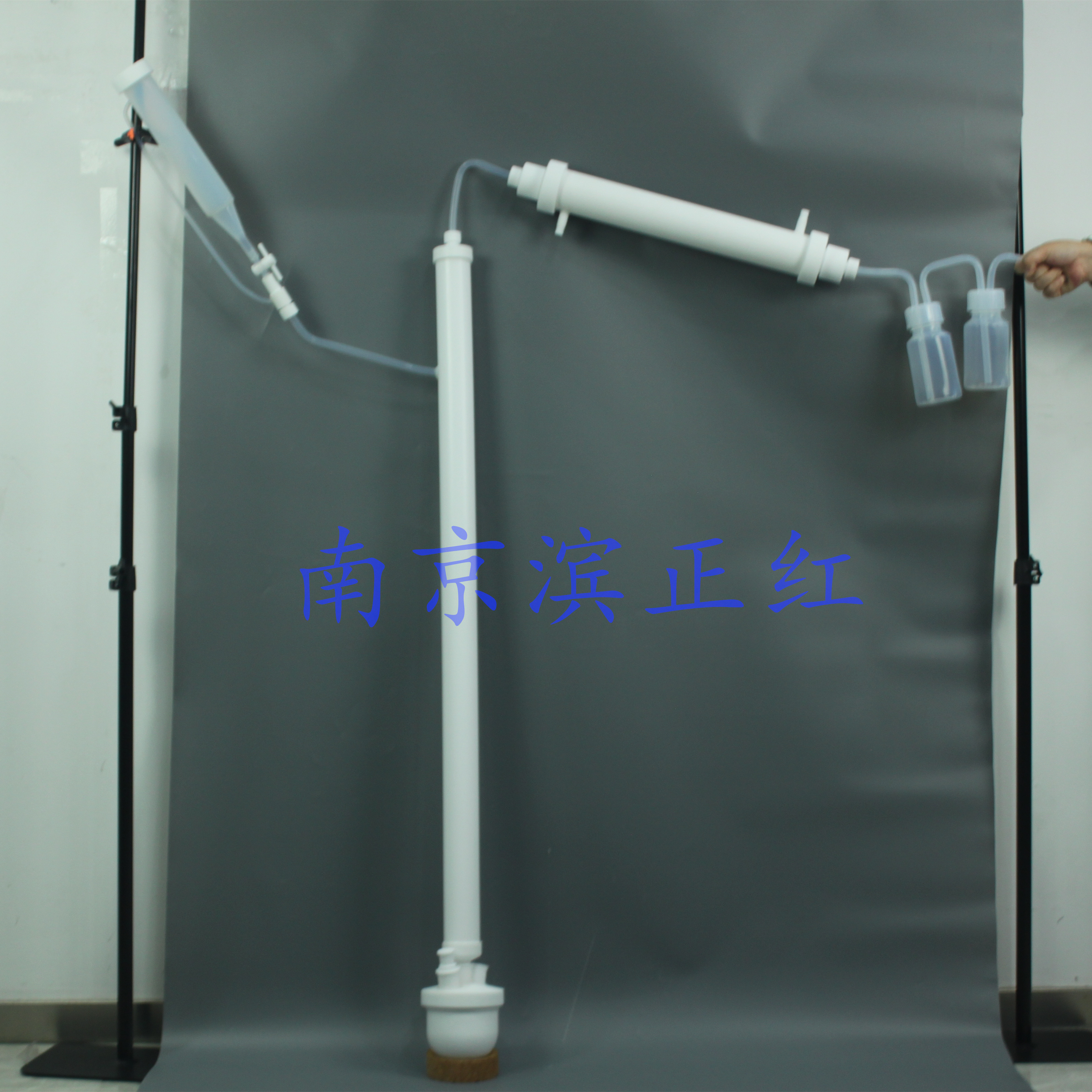 聚四氟乙烯精馏装置 实验室常压PTFE精馏柱耐腐蚀四氟蒸馏冷凝装置