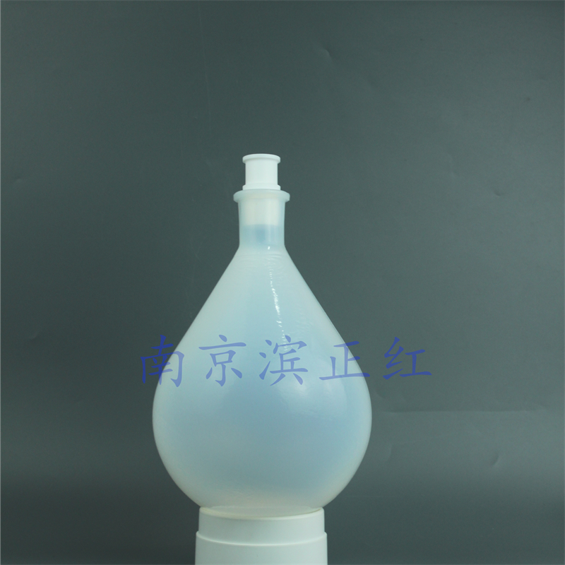 2L耐腐蚀PFA茄形瓶透明耐压PFA旋蒸瓶四氟收集瓶