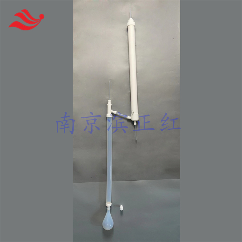 特氟龙精馏装置腐蚀蒸馏反应精馏柱定制款